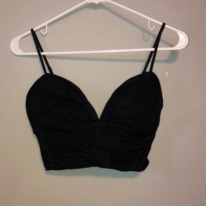 Black crop top